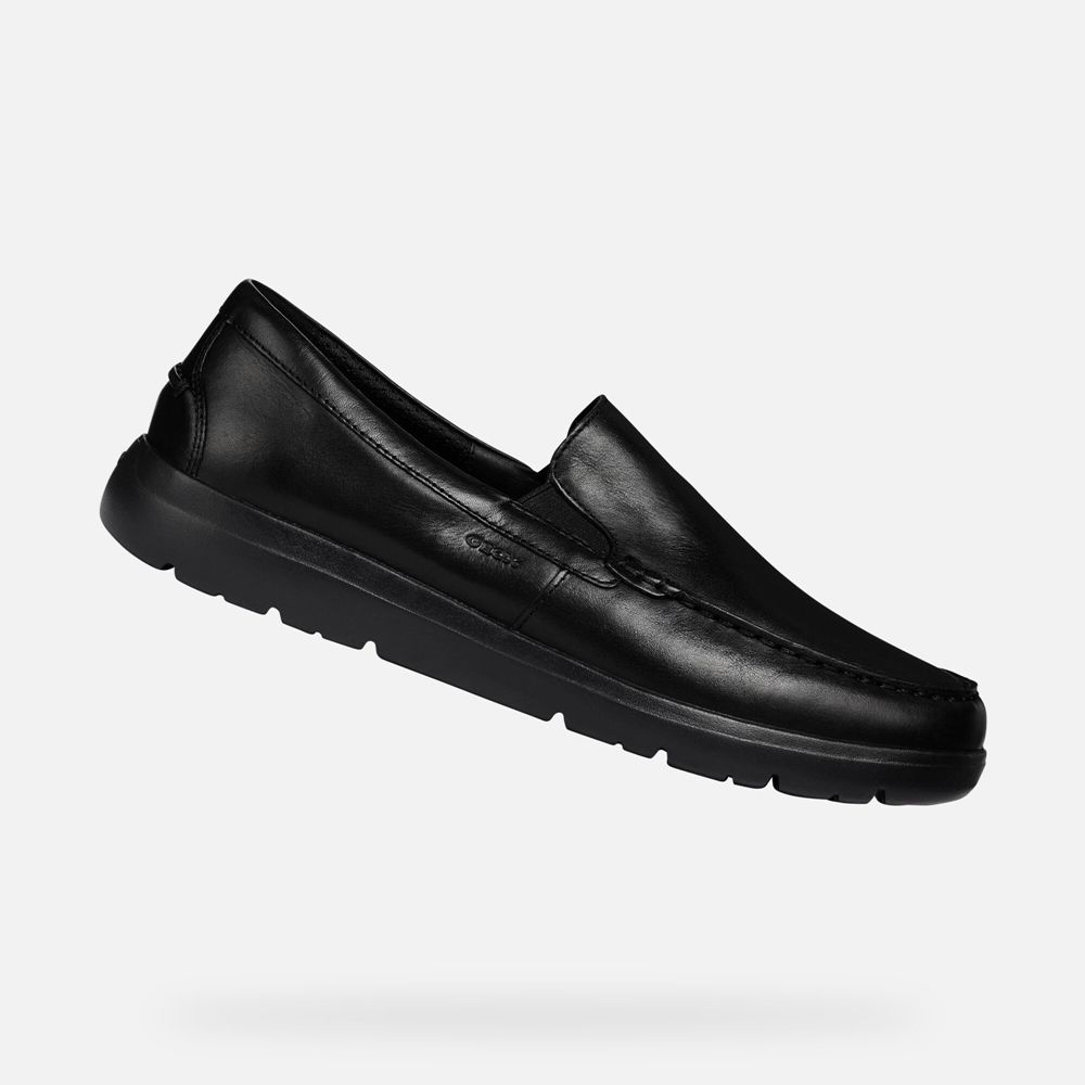 Geox Loafers Black Leitan - Geox Mens Shoes - HOUQBS943